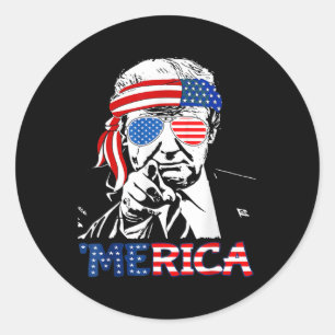 Adesivo Merica Shirt Happy 4 De Julho América Trump