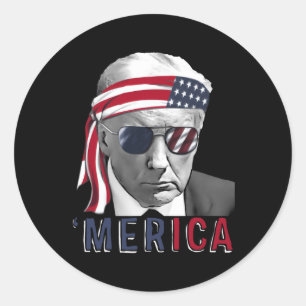 Adesivo Merica Trump Happy 4 De Julho Bandeira Americana T