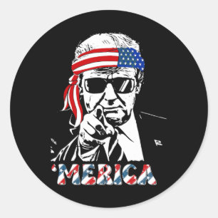 Adesivo Merica Trump Happy 4 De Julho Bandeira Americana T
