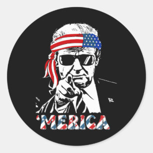 Adesivo Merica Trump Happy 4 De Julho Bandeira Americana T