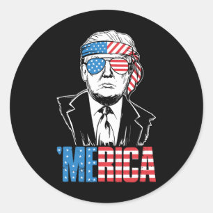 Adesivo Merica Trump Happy 4 De Julho Bandeira Americana T