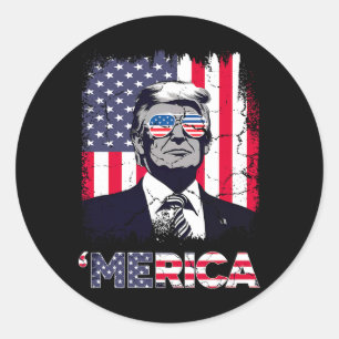 Adesivo Merica Trump Na Camisa De Natal 4 De Julho