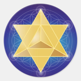Adesivo Merkaba com Flor da Vida