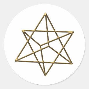 Adesivo Merkaba - estrela Tetraeder Metatrons cubo -