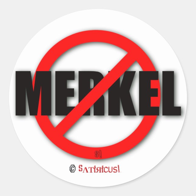 Adesivo Merkel DEVE embora! (Frente)