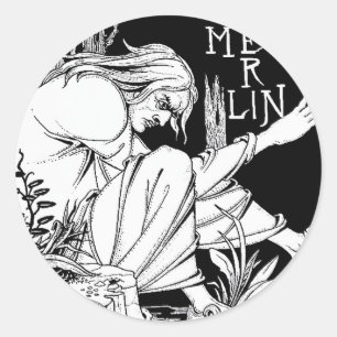 Adesivo "Merlin", por Aubrey Beardsley, 1893