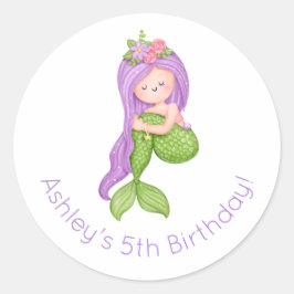 Adesivo Mermaid Birthday