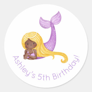 Adesivo Mermaid Birthday