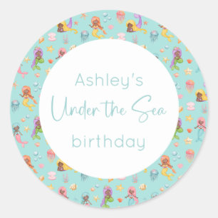 Adesivo Mermaid Birthday