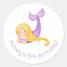 Adesivo Mermaid Birthday