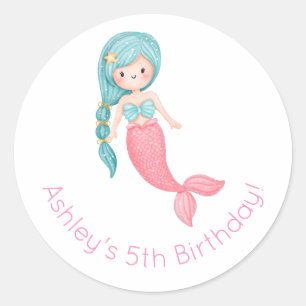Adesivo Mermaid Birthday