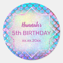 Adesivo mermaid Birthday