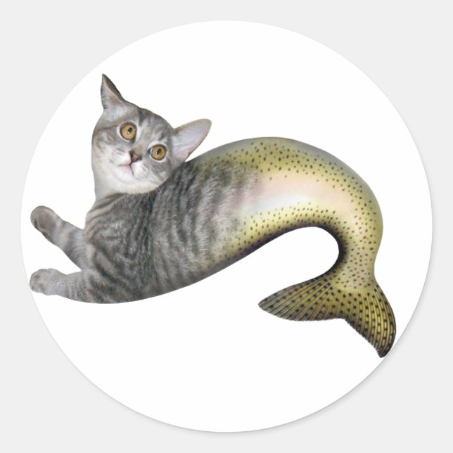 Adesivo Mermaid Cat (Frente)