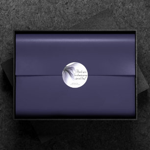 Adesivo Mermaid Chic Tail   Lavanda Roxo Obrigado