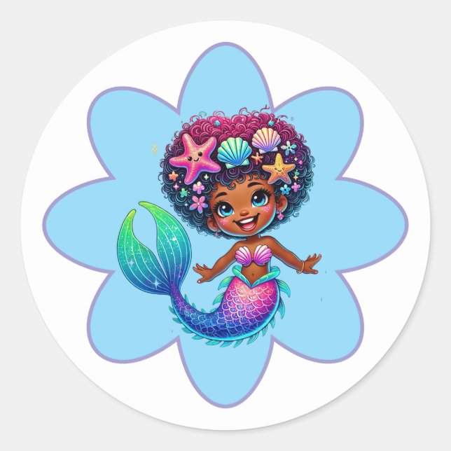 Adesivo Mermaid Girl Stickers (Frente)
