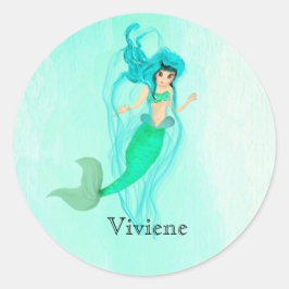 Adesivo Mermaid Green Sereid Tail Girly