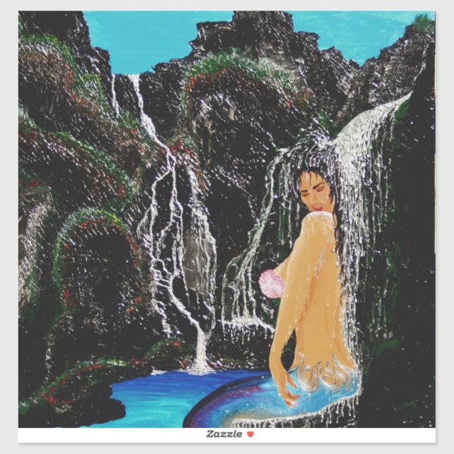 Adesivo Mermaid grotto chá nº 1 (Folha)
