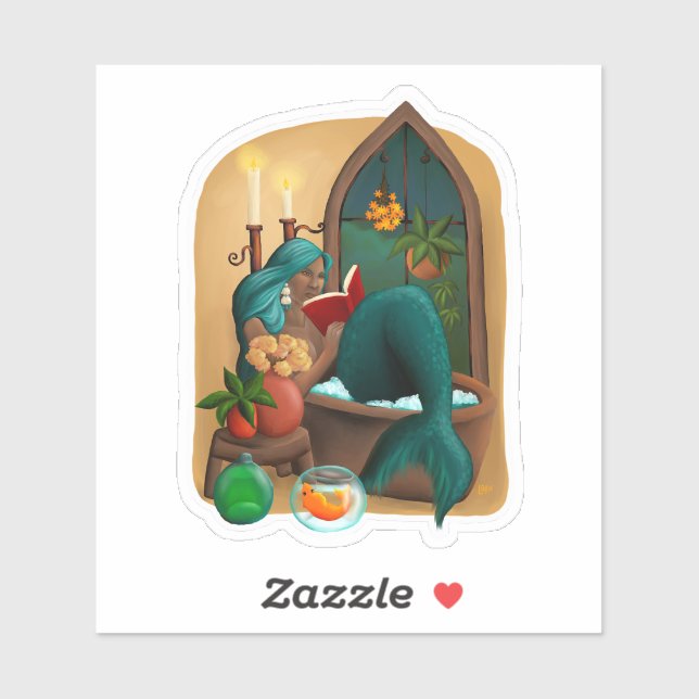 Adesivo Mermaid Inna Tub (Folha)