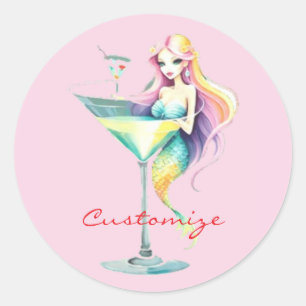 Adesivo Mermaid Martini Girl Thunder_Cove