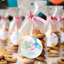Adesivo Mermaid Tail Onder the sea 1st birthday