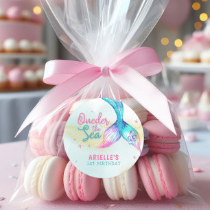 Adesivo Mermaid Tail Onder the sea primeiro aniversario