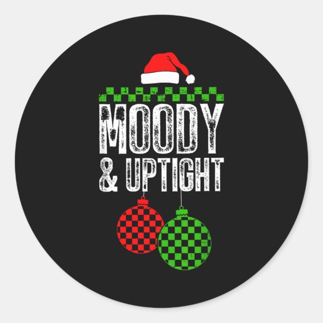 Adesivo Merry &amp; Bright Moody &amp; Uptight Matching Co (Frente)