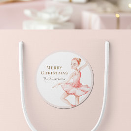 Adesivo Merry Christmas Ballerina Sticker