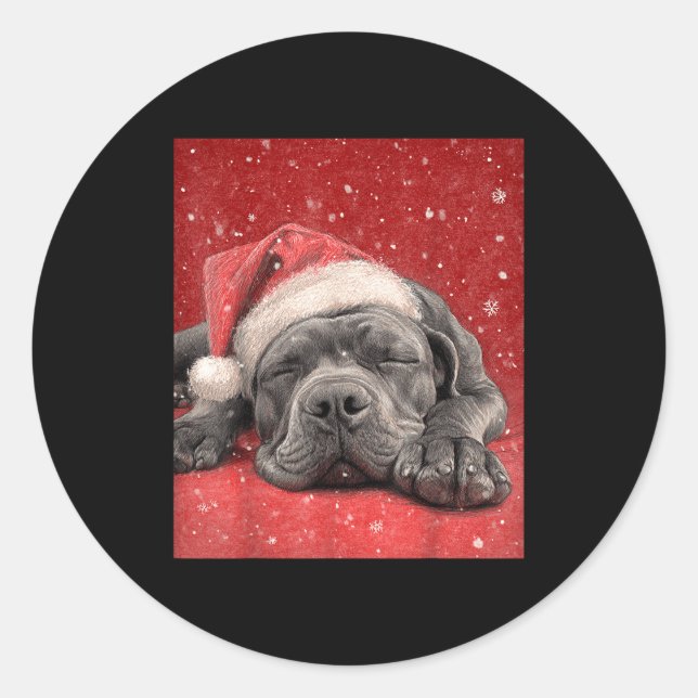 Adesivo Merry Christmas Cane Corso  (Frente)