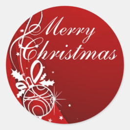 ADESIVO MERRY CHRISTMAS EM VERMELHO POR SHARON SHARPE