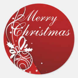 ADESIVO MERRY CHRISTMAS EM VERMELHO POR SHARON SHARPE