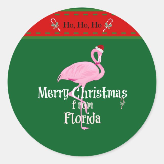 Adesivo Merry Christmas from Florida (Frente)