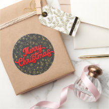 Merry christmas lettering elegant holiday