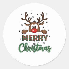 Adesivo Merry Christmas Reindeer Sticker
