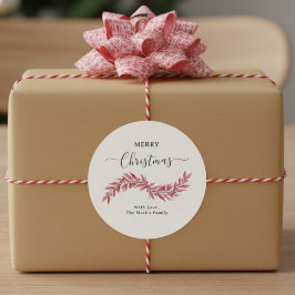 Adesivo Merry Christmas Round Stickers