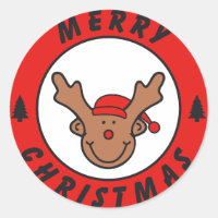 Merry Christmas Rudolf rena com baum