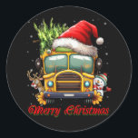 Adesivo Merry Christmas School Bus Driver X-mas Snowman Re<br><div class="desc">o melhor motorista de ônibus escolar ao redor enquanto veste esse motorista de ônibus escolar engraçado! Fique animado para voltar à temporada escolar com este de volta à design da escola para motoristas de ônibus! Excelente para o motorista de ônibus se você ama o ônibus escolar. Busman. Você é motorista...</div>