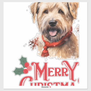 Adesivo Merry Christmas Staffordshire Bull Terrier