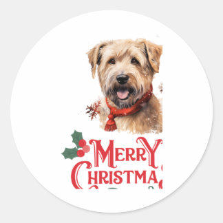 Adesivo Merry Christmas Staffordshire Bull Terrier