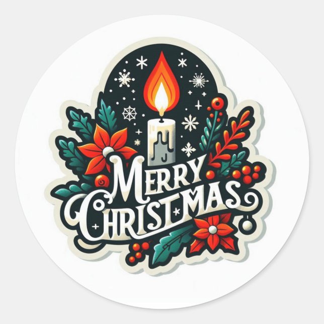Adesivo Merry Christmas Sticker (Frente)