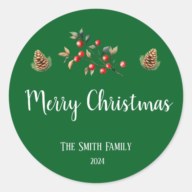 Adesivo Merry Christmas Sticker (Frente)