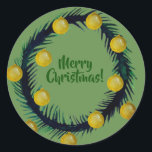 Adesivo Merry Christmas Sticker<br><div class="desc">Merry Christmas Sticker</div>
