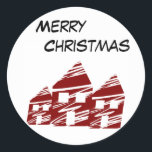Adesivo Merry Christmas Sticker<br><div class="desc">Merry Christmas Sticker</div>