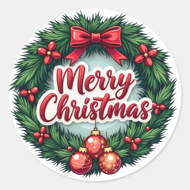 Adesivo Merry Christmas Sticker (Frente)