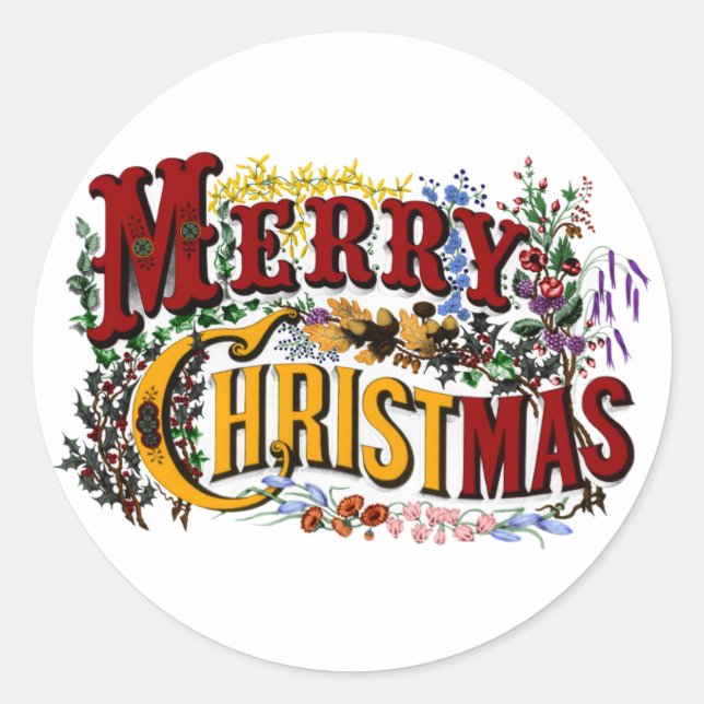 Adesivo Merry Christmas Sticker (Frente)
