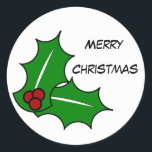 Adesivo Merry Christmas Sticker<br><div class="desc">Merry Christmas Sticker</div>