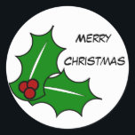 Adesivo Merry Christmas Sticker<br><div class="desc">Merry Christmas Sticker</div>