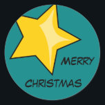 Adesivo Merry Christmas Sticker<br><div class="desc">Merry Christmas Sticker</div>