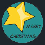 Adesivo Merry Christmas Sticker<br><div class="desc">Merry Christmas Sticker</div>