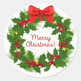 Adesivo Merry Christmas Wreath Sticker