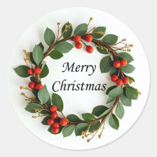 Adesivo Merry Christmas Wreath Stickers